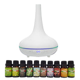 NNEDSZ Milano Aroma Diffuser Set With 13 Pack Diffuser Oils Humidifier Aromatherapy - White