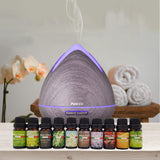 NNEDSZ Purespa Diffuser Set With 10 Pack Diffuser Oils Humidifier Aromatherapy - Violet