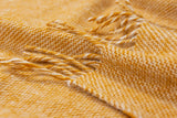 NNEDSZ Cambridge Throw - 100% NZ Wool -  Mustard