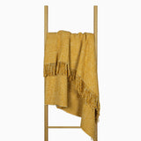 NNEDSZ Cambridge Throw - 100% NZ Wool -  Mustard