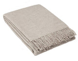 NNEDSZ Cambridge Throw - 100% NZ Wool -  Silver