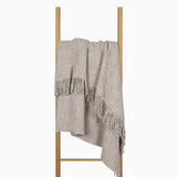 NNEDSZ Cambridge Throw - 100% NZ Wool -  Silver