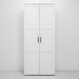 NNEDSZ STOCKHOLM STORAGE CUPBOARD HAMPTONS - WHITE - OVAL BLACK