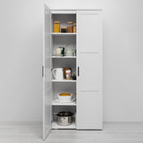 NNEDSZ STOCKHOLM STORAGE CUPBOARD HAMPTONS - WHITE - OVAL BLACK