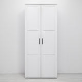 NNEDSZ STOCKHOLM STORAGE CUPBOARD HAMPTONS - WHITE - SCANDI BLACK