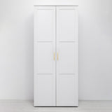 NNEDSZ STOCKHOLM STORAGE CUPBOARD HAMPTONS - WHITE - SCANDI BRASS