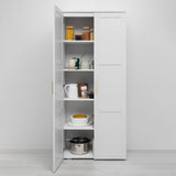NNEDSZ STOCKHOLM STORAGE CUPBOARD HAMPTONS - WHITE - SCANDI BRASS