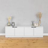 NNEDSZ BUCHAREST TV UNIT- WHITE - HAMPTONS - PULL BLACK