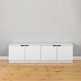 NNEDSZ BUCHAREST TV UNIT- WHITE - HAMPTONS - PULL BLACK