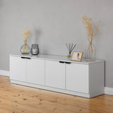 NNEDSZ BUCHAREST TV UNIT- WHITE - SLIM - PULL BLACK