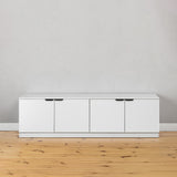 NNEDSZ BUCHAREST TV UNIT- WHITE - SLIM - PULL BLACK