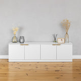 NNEDSZ BUCHAREST TV UNIT- WHITE - SLIM - PULL BRASS