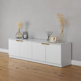 NNEDSZ BUCHAREST TV UNIT- WHITE - SLIM - PULL BRASS