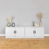 NNEDSZ BUCHAREST TV UNIT- WHITE - SLIM - OVAL BLACK
