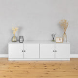 NNEDSZ BUCHAREST TV UNIT- WHITE - SLIM - ROUND BLACK