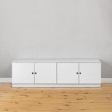 NNEDSZ BUCHAREST TV UNIT- WHITE - SLIM - ROUND BLACK