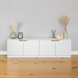 NNEDSZ BUCHAREST TV UNIT- WHITE - VJ PANEL - PULL BRASS