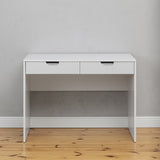 NNEDSZ ODESSA DESK - WHITE - FLUTED - PULL BLACK