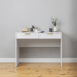 NNEDSZ ODESSA DESK - WHITE - HAMPTONS - PULL BRASS