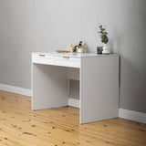 NNEDSZ ODESSA DESK - WHITE - HAMPTONS - PULL BRASS