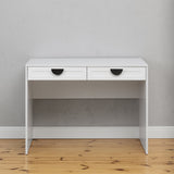 NNEDSZ ODESSA DESK - WHITE - HAMPTONS - HALF MOON BLACK