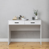 NNEDSZ ODESSA DESK - WHITE - HAMPTONS - OVAL BLACK