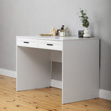 NNEDSZ ODESSA DESK - WHITE - HAMPTONS - OVAL BLACK