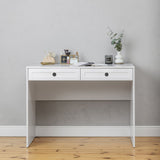 NNEDSZ ODESSA DESK - WHITE - HAMPTONS - ROUND BLACK