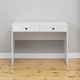 NNEDSZ ODESSA DESK - WHITE - HAMPTONS - ROUND BLACK