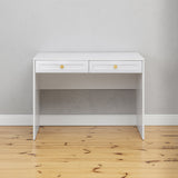 NNEDSZ ODESSA DESK - WHITE - HAMPTONS - ROUND BRASS