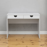 NNEDSZ ODESSA DESK - WHITE - SLIM - HALF MOON BLACK