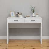 NNEDSZ ODESSA DESK - WHITE - SLIM - OVAL BLACK