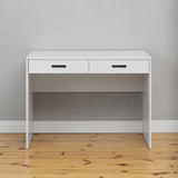 NNEDSZ ODESSA DESK - WHITE - SLIM - OVAL BLACK