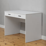NNEDSZ ODESSA DESK - WHITE - SLIM - OVAL BLACK