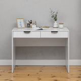 NNEDSZ ODESSA DESK - WHITE - VJ PANEL - PULL BLACK
