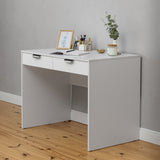 NNEDSZ ODESSA DESK - WHITE - VJ PANEL - PULL BLACK