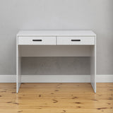 NNEDSZ ODESSA DESK - WHITE - VJ PANEL - OVAL BLACK