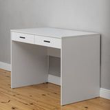 NNEDSZ ODESSA DESK - WHITE - VJ PANEL - OVAL BLACK