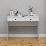 NNEDSZ ODESSA DESK - WHITE - VJ PANEL - ROUND BLACK