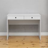 NNEDSZ ODESSA DESK - WHITE - VJ PANEL - ROUND BLACK