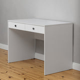 NNEDSZ ODESSA DESK - WHITE - VJ PANEL - ROUND BLACK