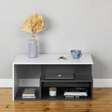 NNEDSZ VIENNA COFFEE TABLE - OAK/GHITE