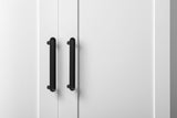 NNEDSZ STOCKHOLM UNIVERSAL STORAGE CUPBOARD - HAMPTONS - DECO BLACK HANDLE