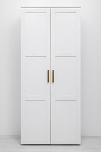 NNEDSZ STOCKHOLM UNIVERSAL STORAGE CUPBOARD - HAMPTONS - DECO GOLD HANDLE