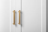 NNEDSZ STOCKHOLM UNIVERSAL STORAGE CUPBOARD - HAMPTONS - DECO GOLD HANDLE