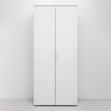 NNEDSZ STOCKHOLM STORAGE CUPBOARD SLIM - WHITE - SQUARE BRASS