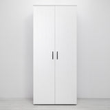 NNEDSZ STOCKHOLM STORAGE CUPBOARD VJ PANEL - WHITE - SCANDI BLACK