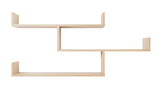 NNEDSZ ZURICH MULTI LEVEL SHELF KIT (OAK)