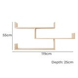 NNEDSZ ZURICH MULTI LEVEL SHELF KIT (OAK)