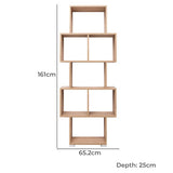NNEDSZ LISBON DISPLAY SHELF - NATURAL OAK
